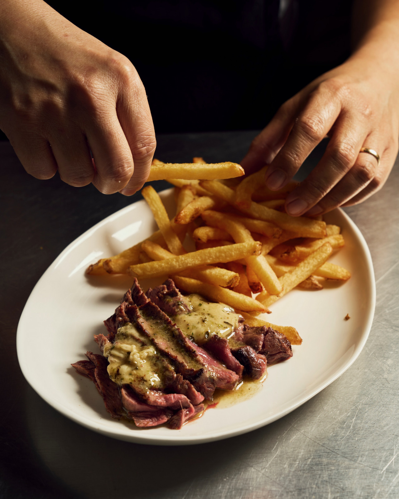 A juicy steak from Harry's Bistro