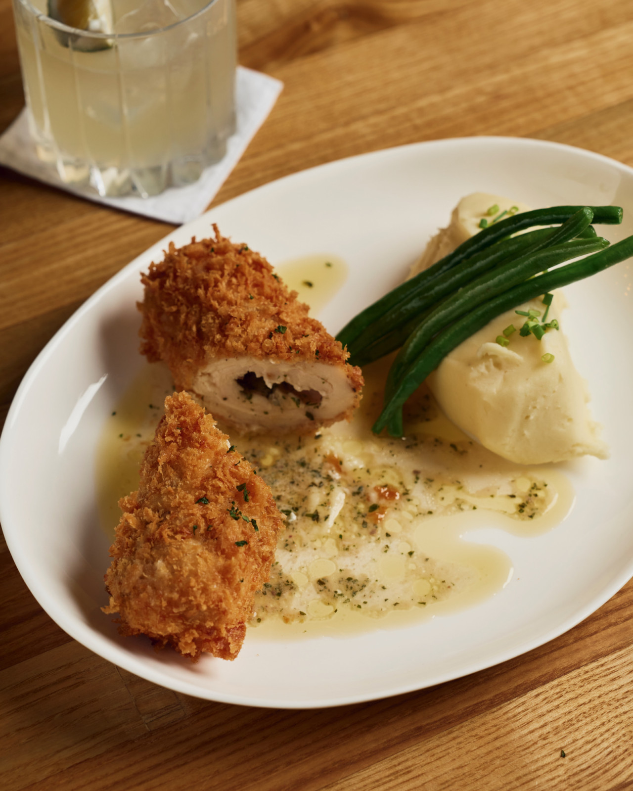 Chicken Kiev at Harry's Bistro