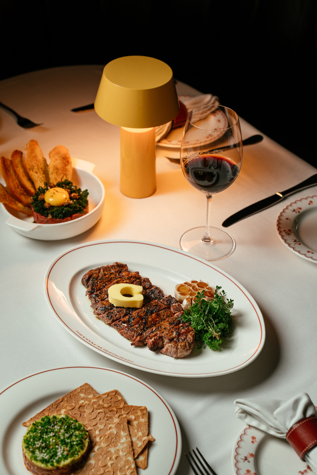 The New York Strip steak at The Coach Restaurant