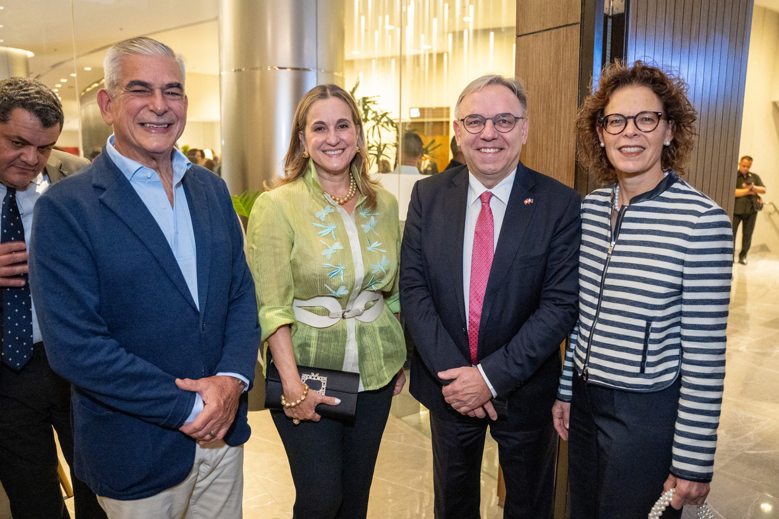 Jaime Augusto Zobel de Ayala, Sofia Zobel Elizalde, His Excellency Dr Nicolas Brühl and Prof Dr Denise Brühl-Moser at the International Dance Day Fest opening gala