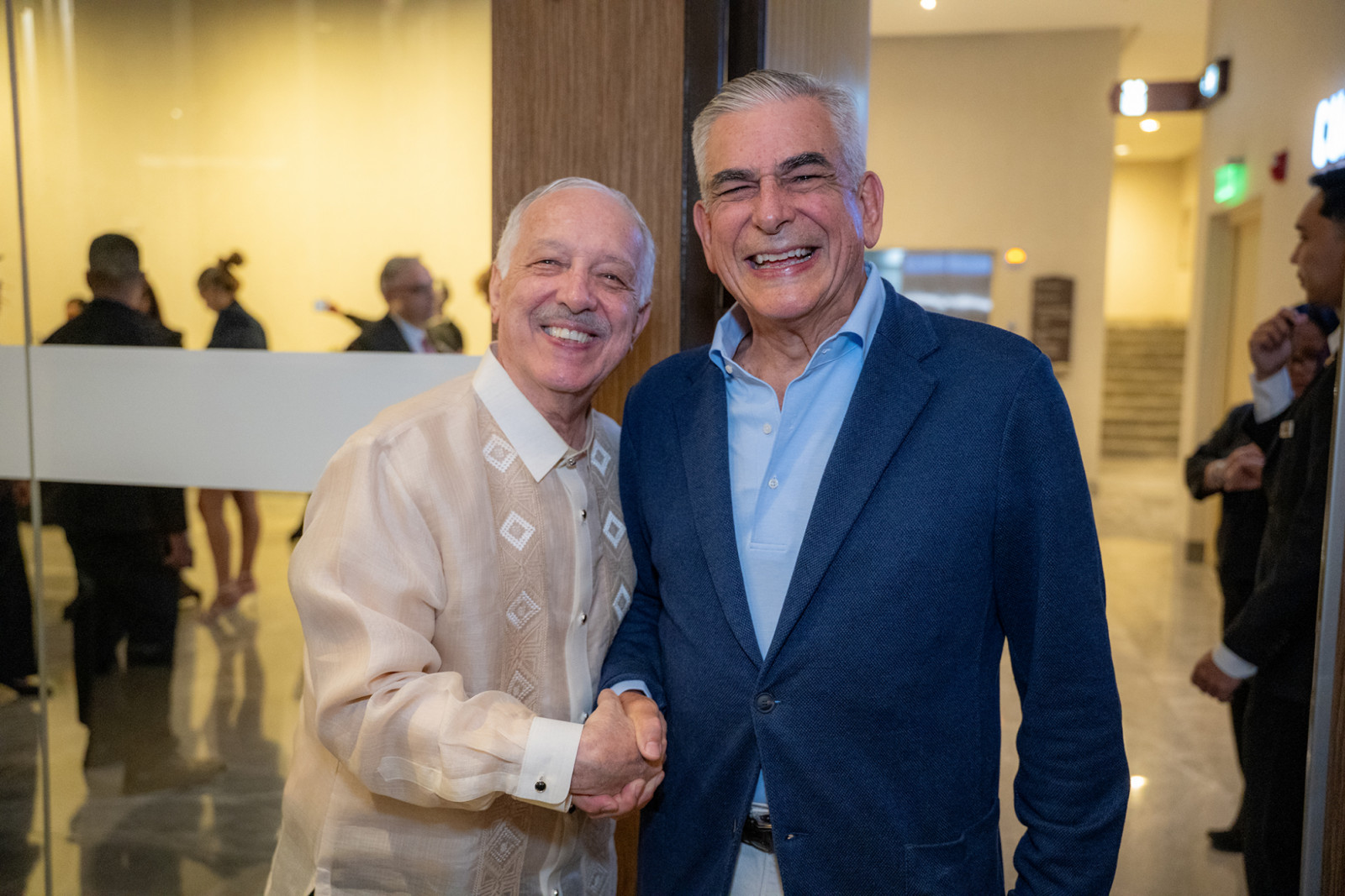 His Excellency Gilberto Fonseca Guimarães de Moura and Jaime Augusto Zobel de Ayala