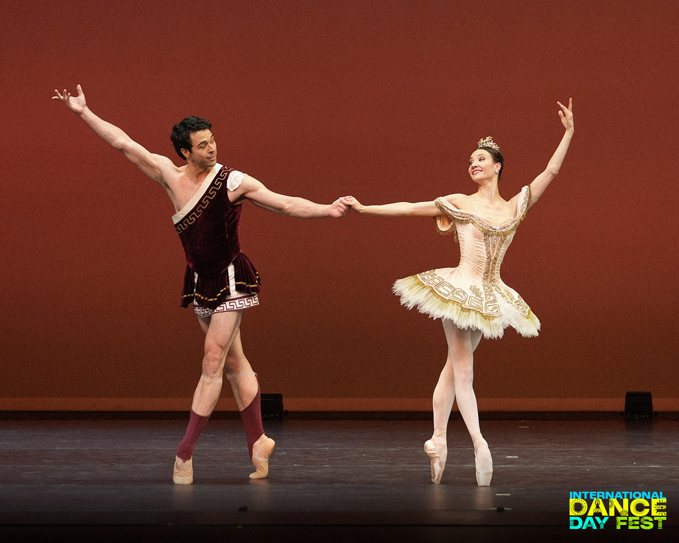 Thomas Forster and Christine Shevchenko at the International Dance Day Fest opening gala