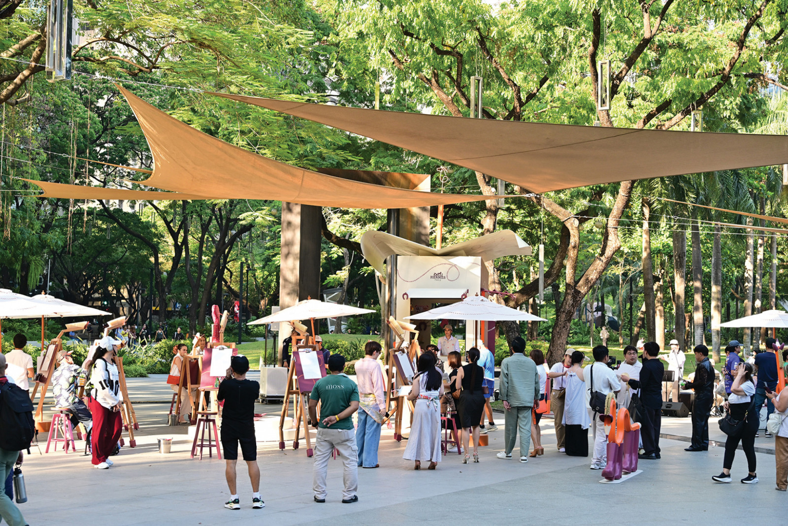 The Hermès, 'Drawn to Craft' workshop is a space where everyone is free to express their creativity
