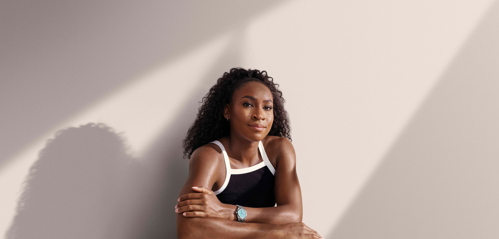 Coco Gauff, 2023. She is wearing the Oyster Perpetual 36