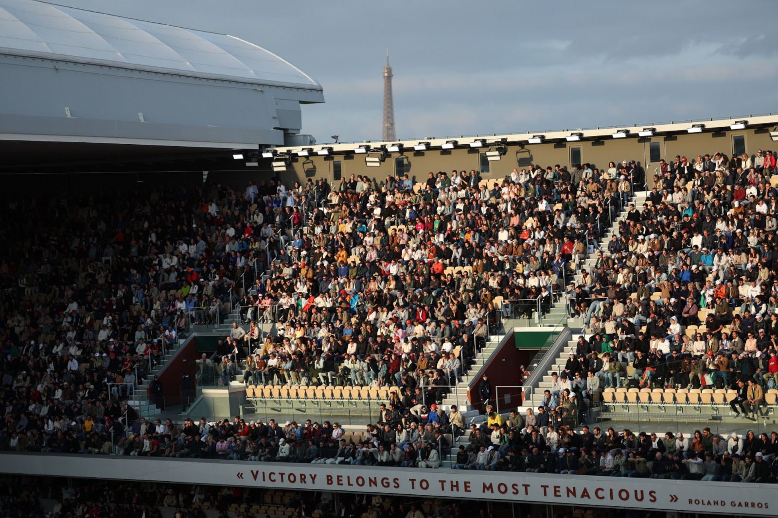 Ambience on day eight at Roland-Garros.