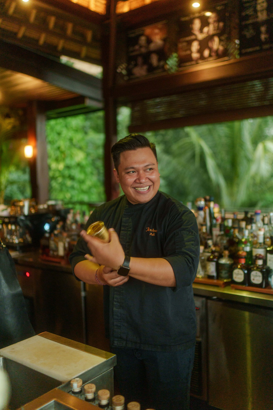 Adi San, head bartender of Ambar at Mandapa, a Ritz-Carlton Reserve
