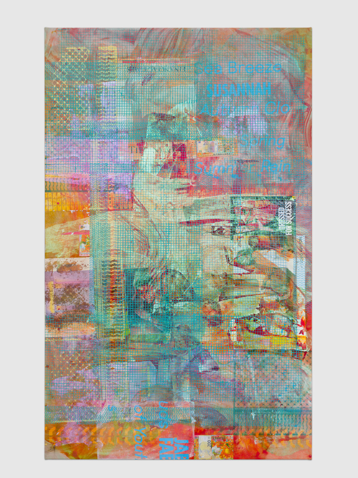 Mandy El-Sayegh’s Net Grid Study, oil and acrylic on canvas