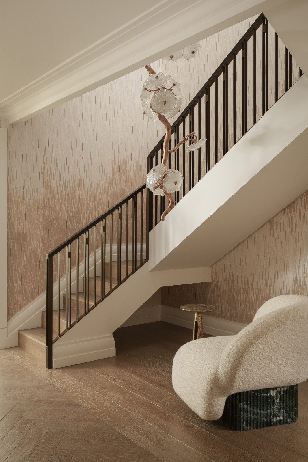 The entryway in a London family apartment by Bergman Design House