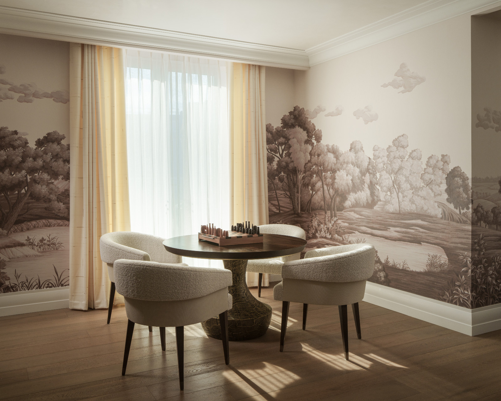 The lounge in a London family apartment by Bergman Design House