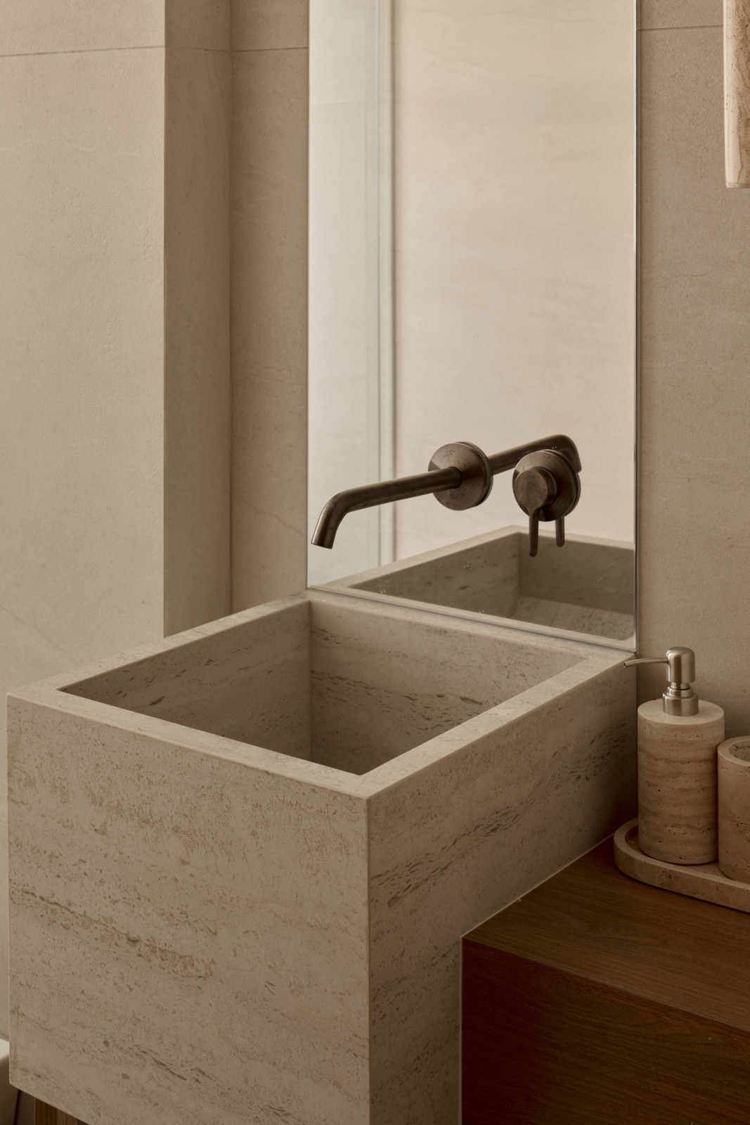 A closer look at the bathroom sink