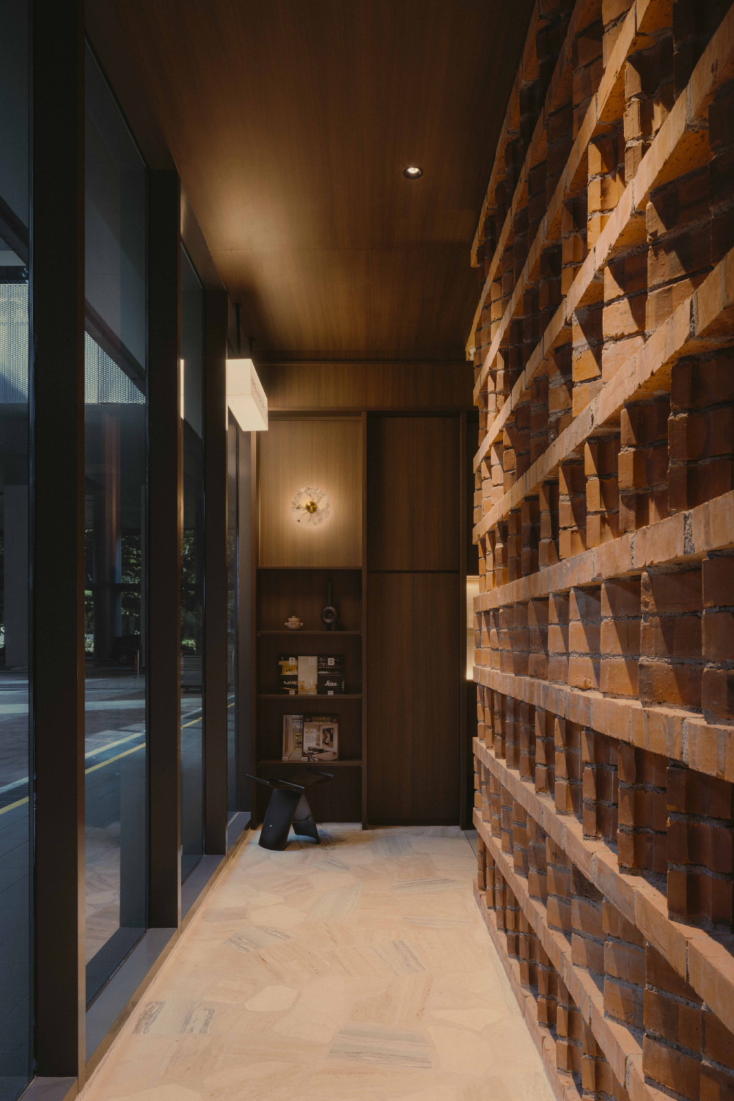 Many visitors pause here, running their hands across the textured surfaces