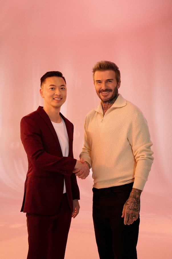 Danny Yeung (left), co-founder and CEO of Prenetics, and Sir David Beckham.