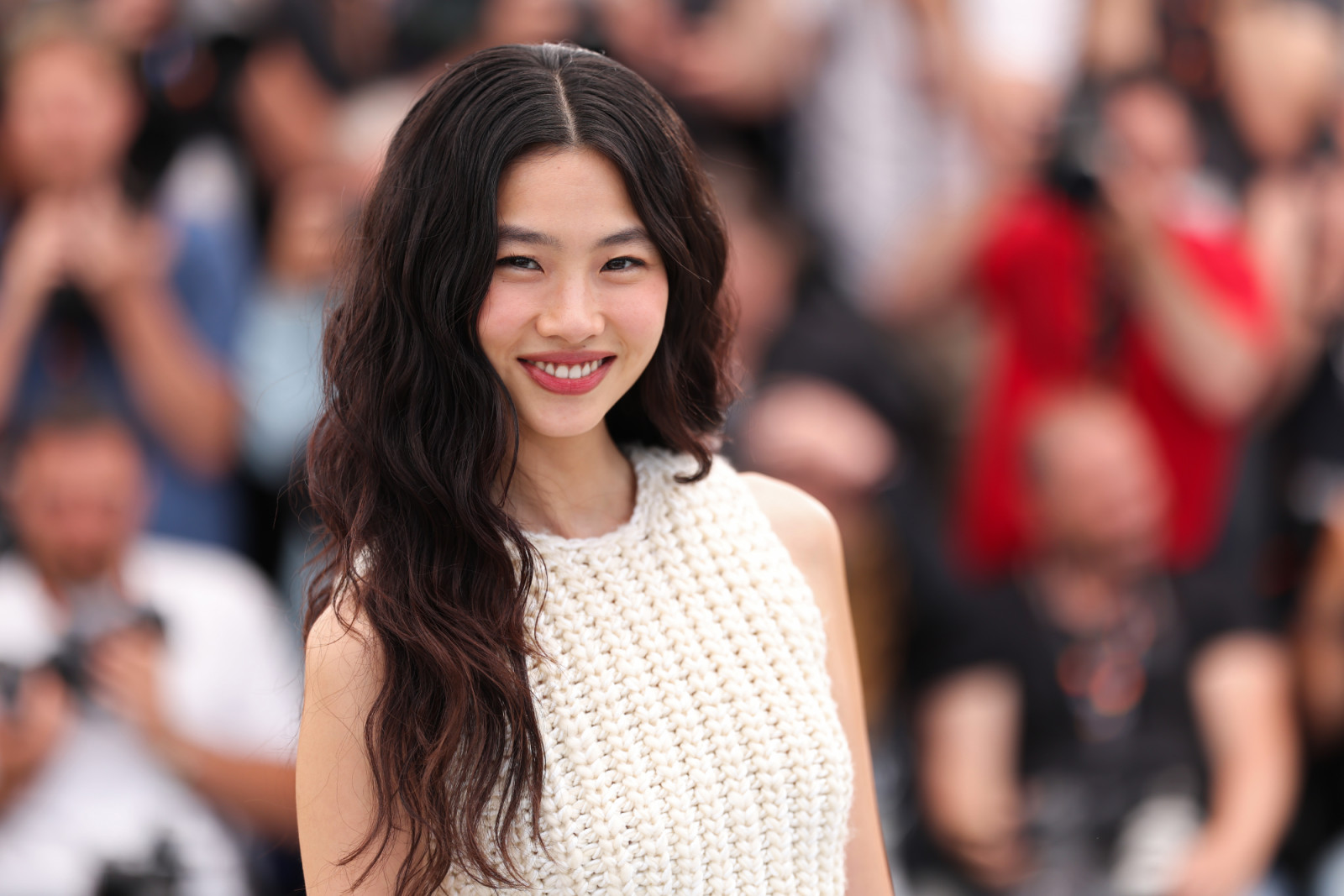 Hoyeon at the ‘Hope’ photocall at the 79th annual Cannes Film Festival at Palais des Festivals in France (Photo: Aurore Marechal/Getty Images)