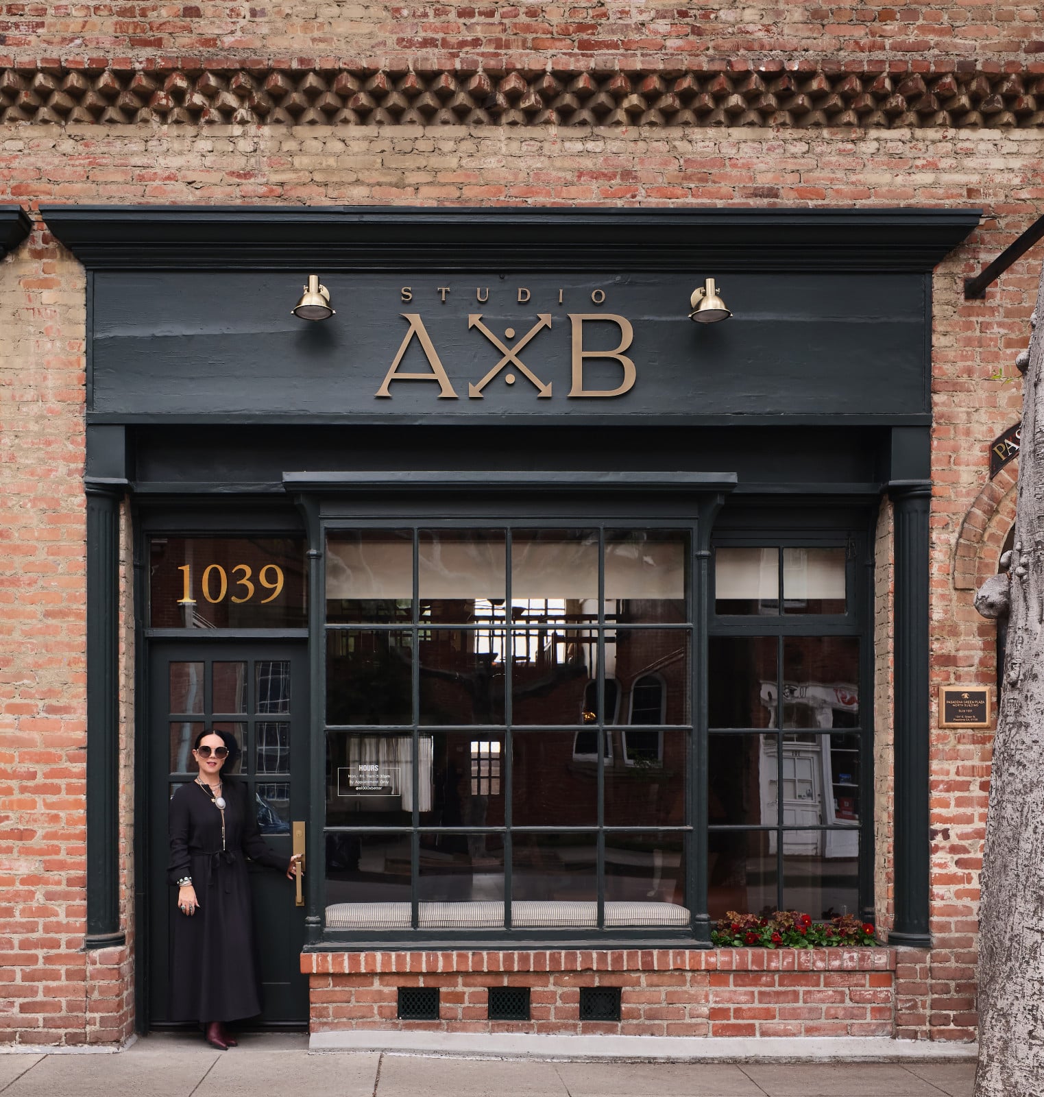 The exterior of Studio AXB's office in Pasadena, California
