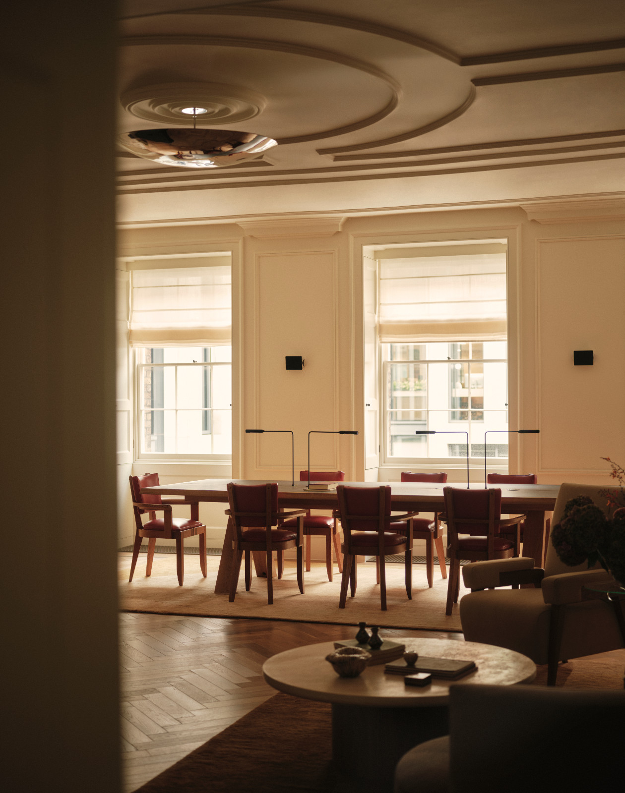 The elegant, old-world charm of the St. James office in London by Two Muse Studios