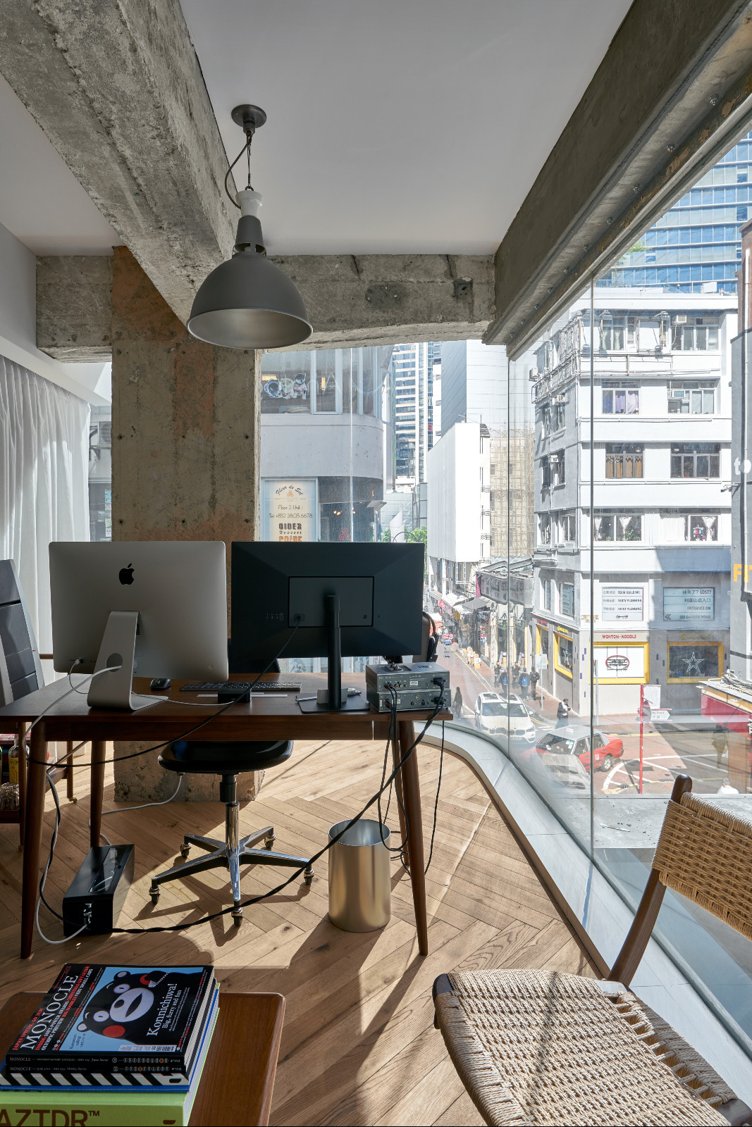 The elegant interior of Analogue, a Hong Kong office designed by JJ Acuña bespoke
