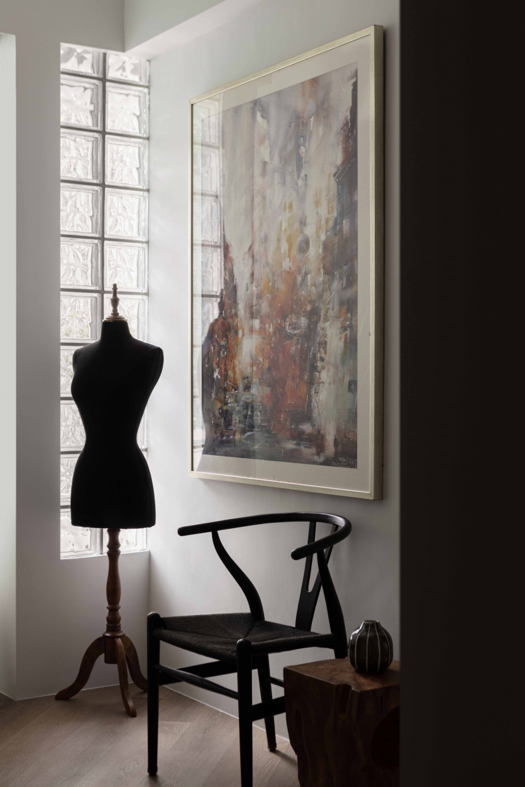 Each collectible in the home is given the space to breathe and be part of the visual narrative