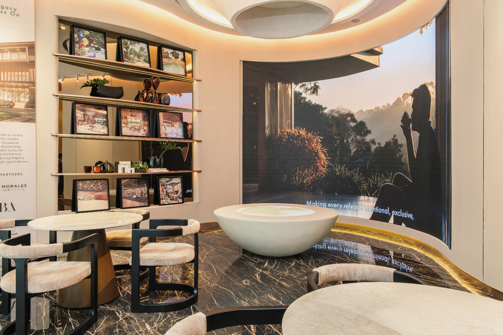 Inside the Megaworld Luxe Collection Lounge in Uptown Bonifacio