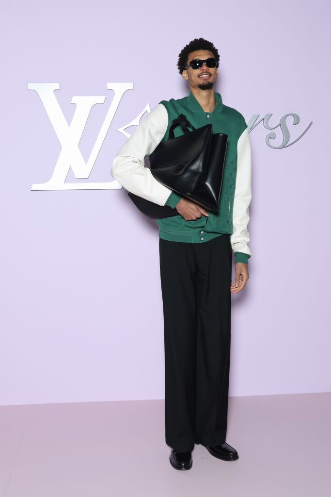Cultural crossover: Victor Wembanyama attends the Louis Vuitton Menswear Fall-Winter 2025/2026 show in Paris, France. (Photo by Pascal Le Segretain/Getty Images)