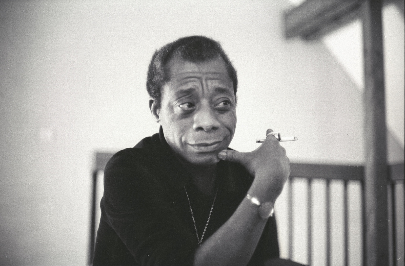 American Writer James Baldwin in Paris. (Photo by Sophie Bassouls/Sygma via Getty Images)