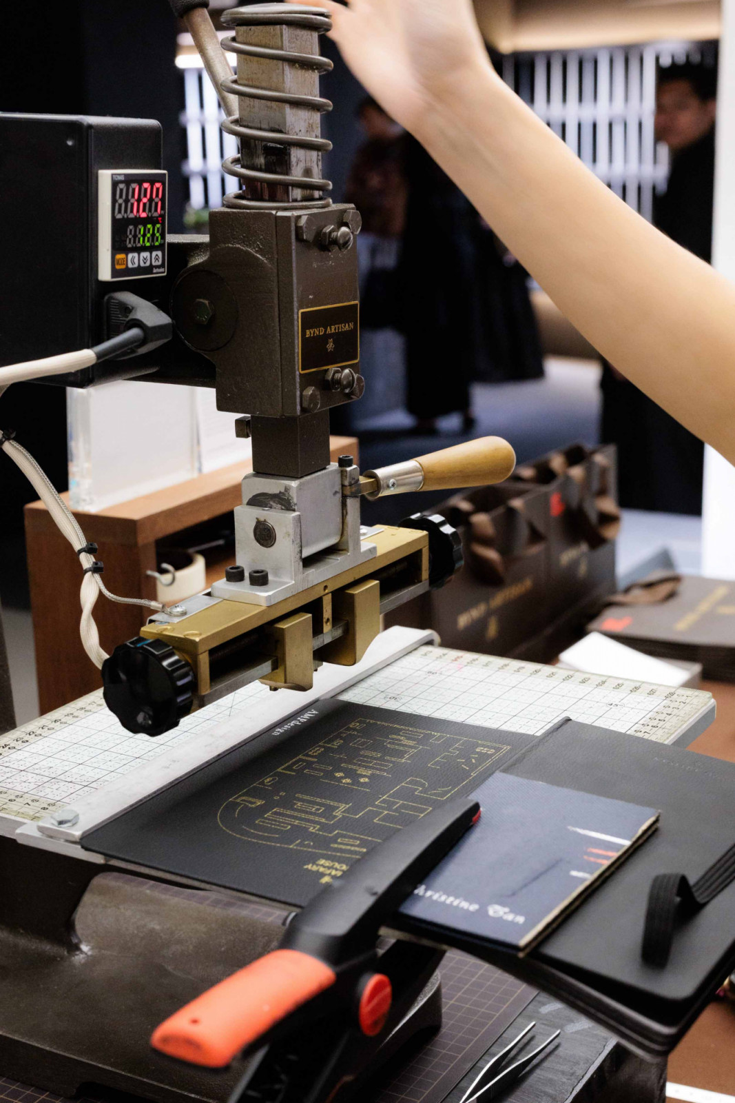 Foil pressing was completed at Bynd Artisan’s live personalisation booth