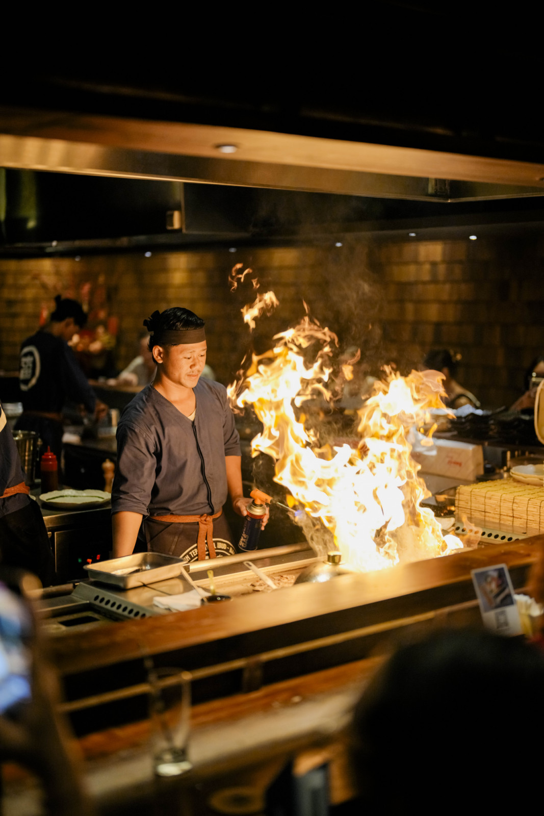 Teppanyaki action at Rayjin