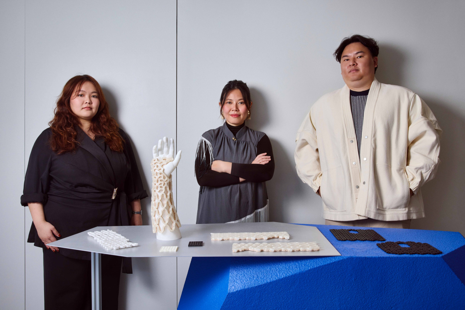 Audrey Ng, Rachel Ng and Jasper Chua of A*Star Innovation Factory@SIMTech with TessaCast