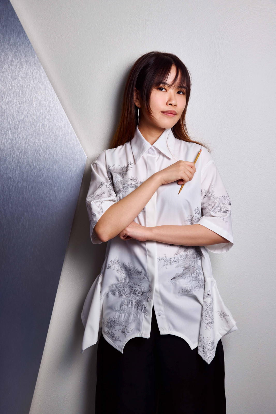 Serina Lee wearing Language System
