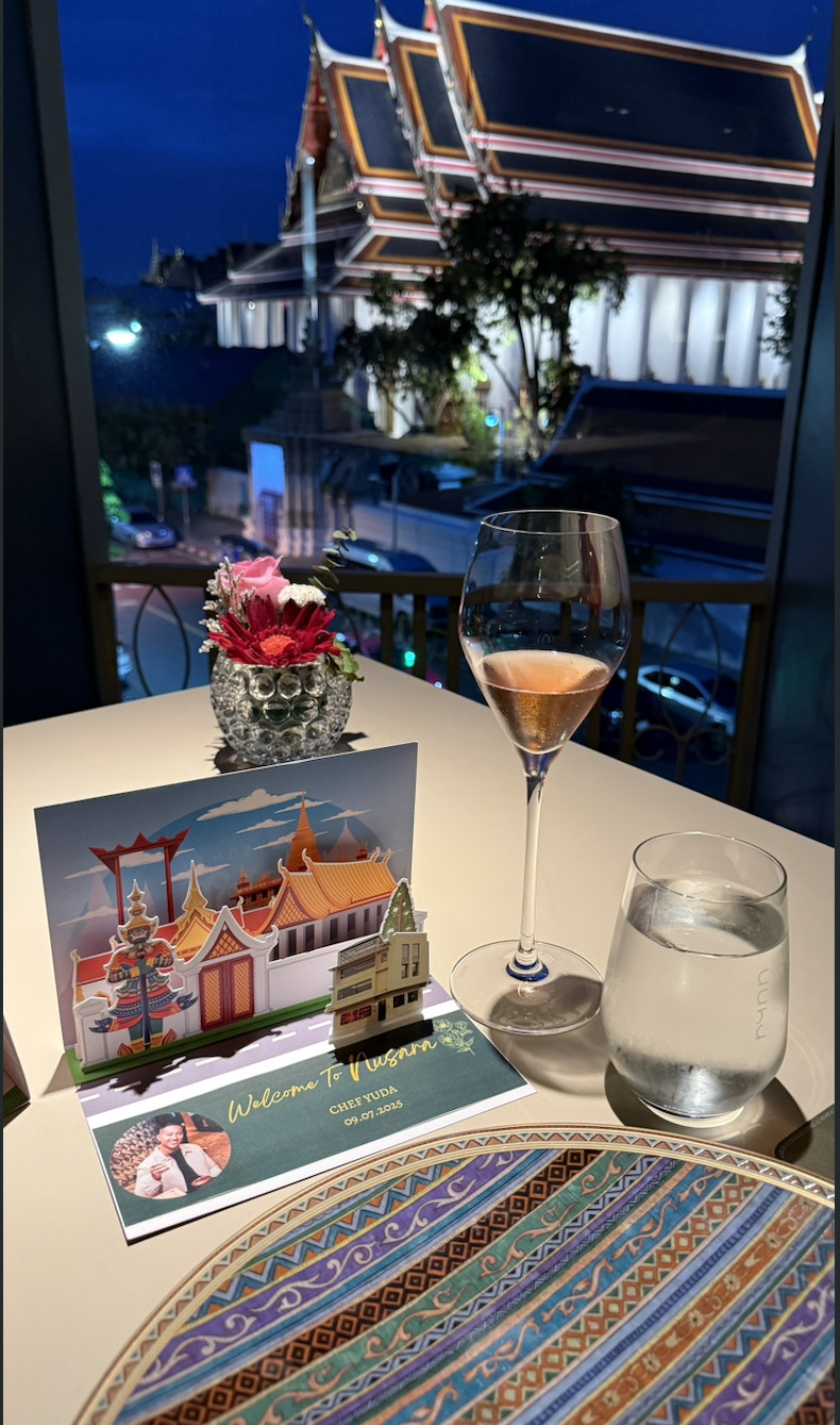 Dining with a view at Nusara
