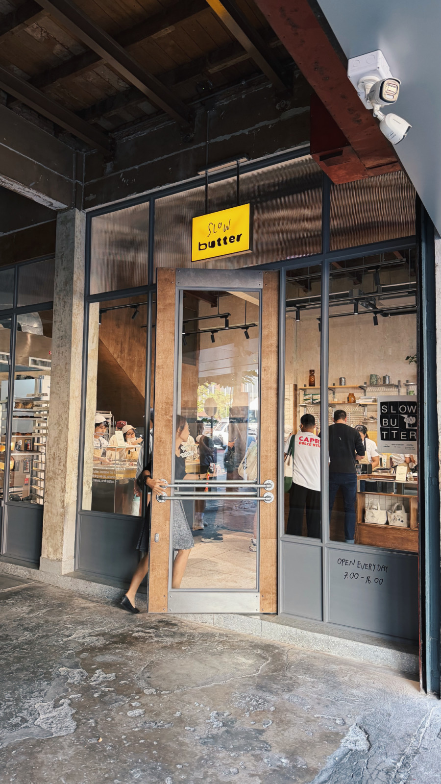 The entrance of Slow Butter, Bangkok.