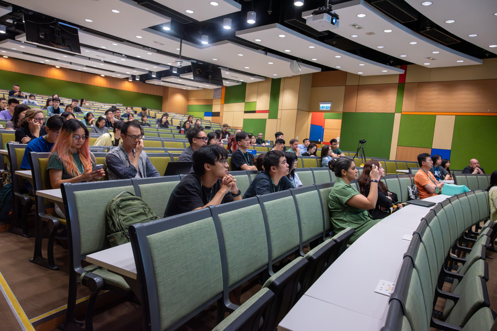 Attendees of the Games for Change Hong Kong festival 2026 tune in at the University of Hong Kong's Meng Wah Complex.