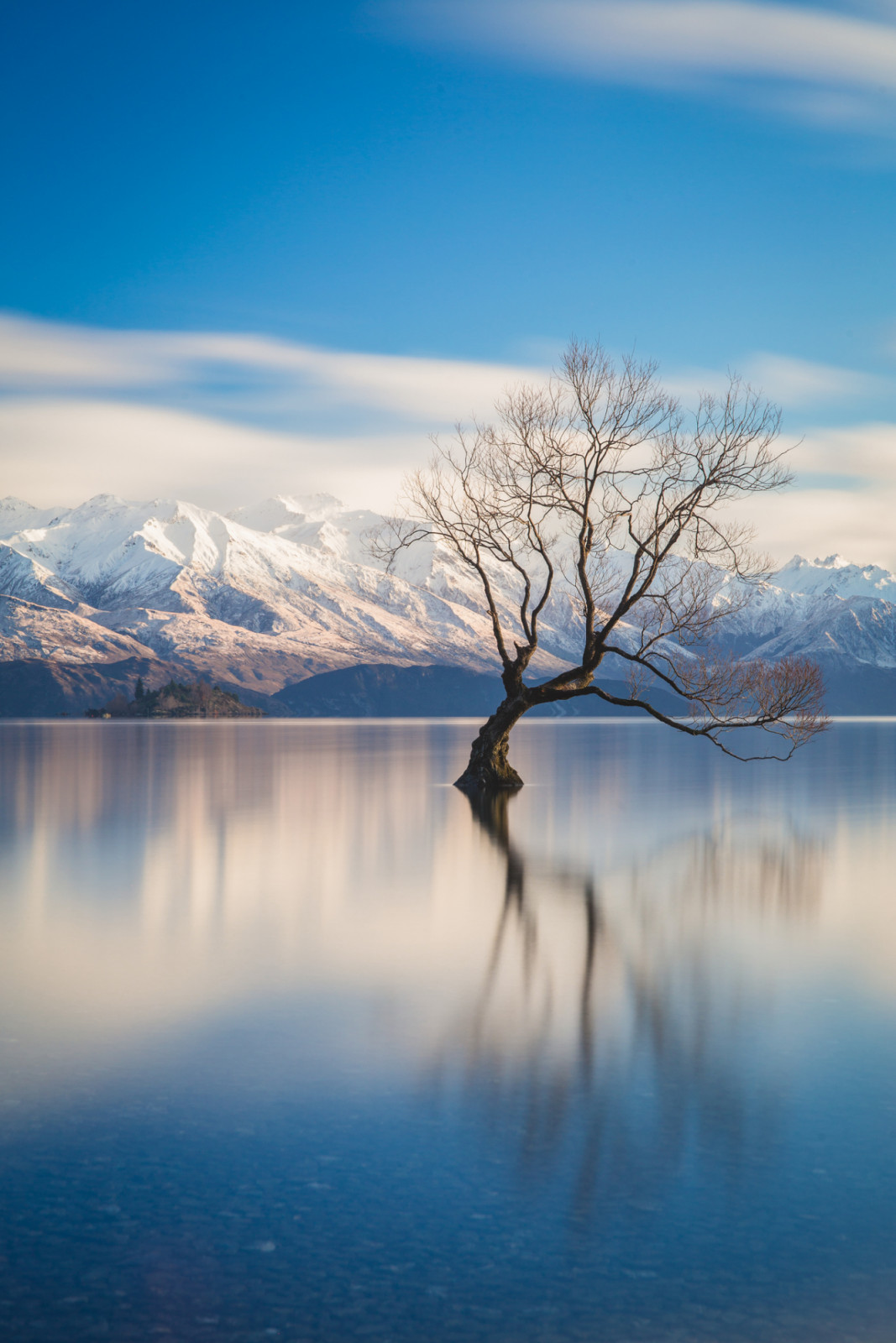 The famous lone tree and reflection in Lake Wanaka, South Island, New Zealand. (Photo: Lingxiao Xie / Getty Images)