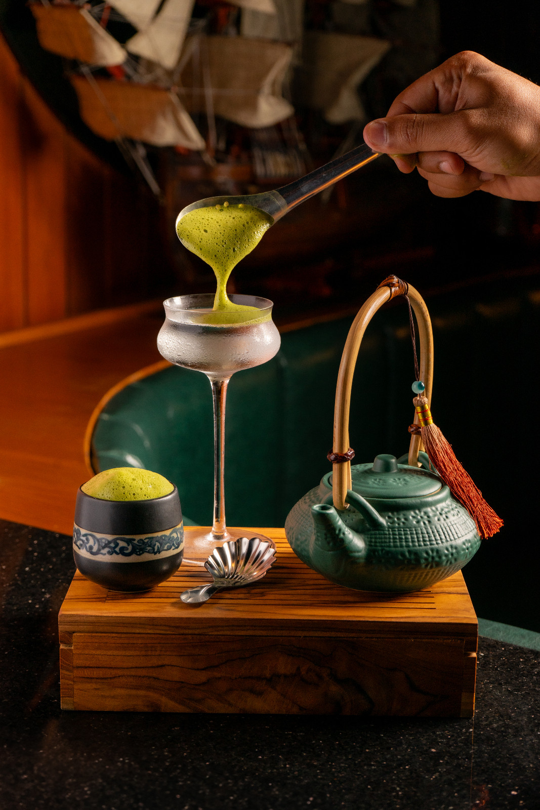 One of the signature drinks at Whisper Cove, Senja