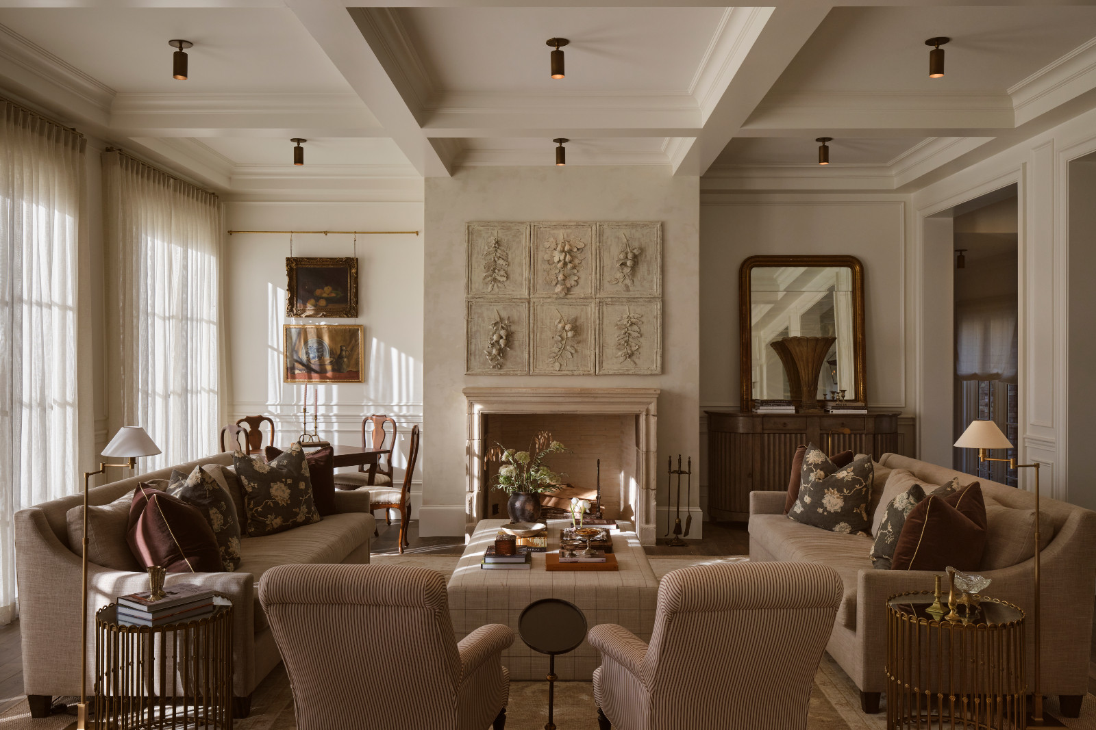 The living room of a Mississippi home by Claire Thompson Design