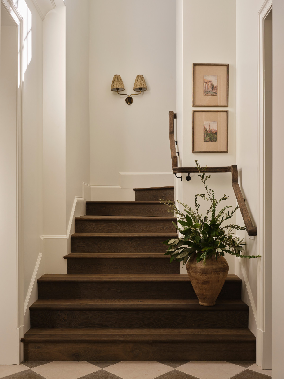 The stairway of a Mississippi home by Claire Thompson Design