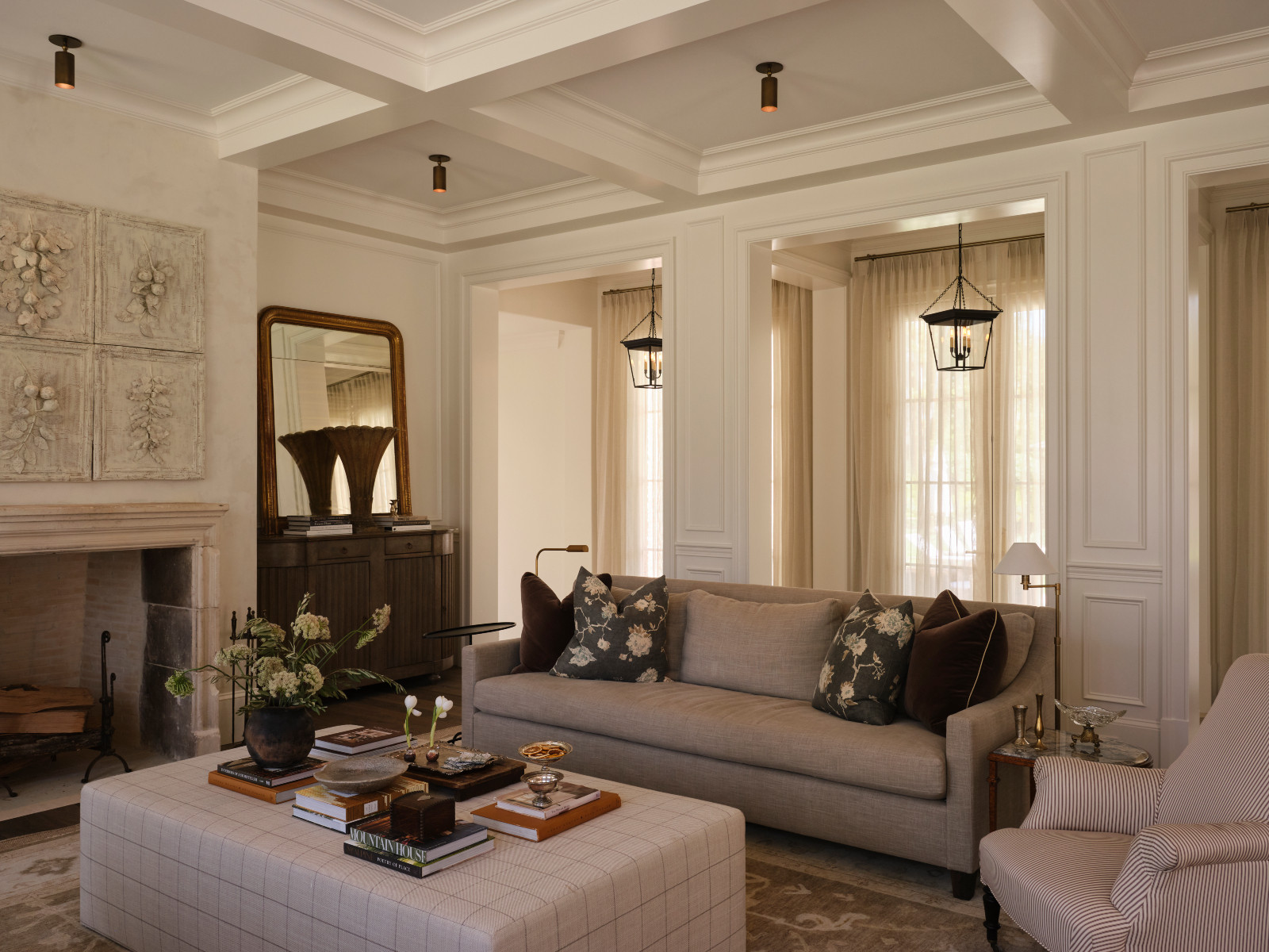 The living room of a Mississippi home by Claire Thompson Design