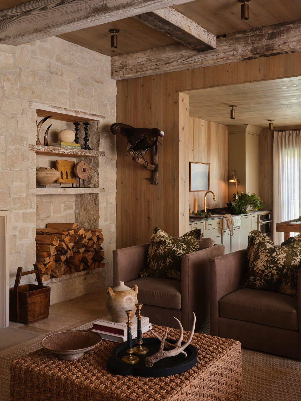The living room of a Mississippi home by Claire Thompson Design