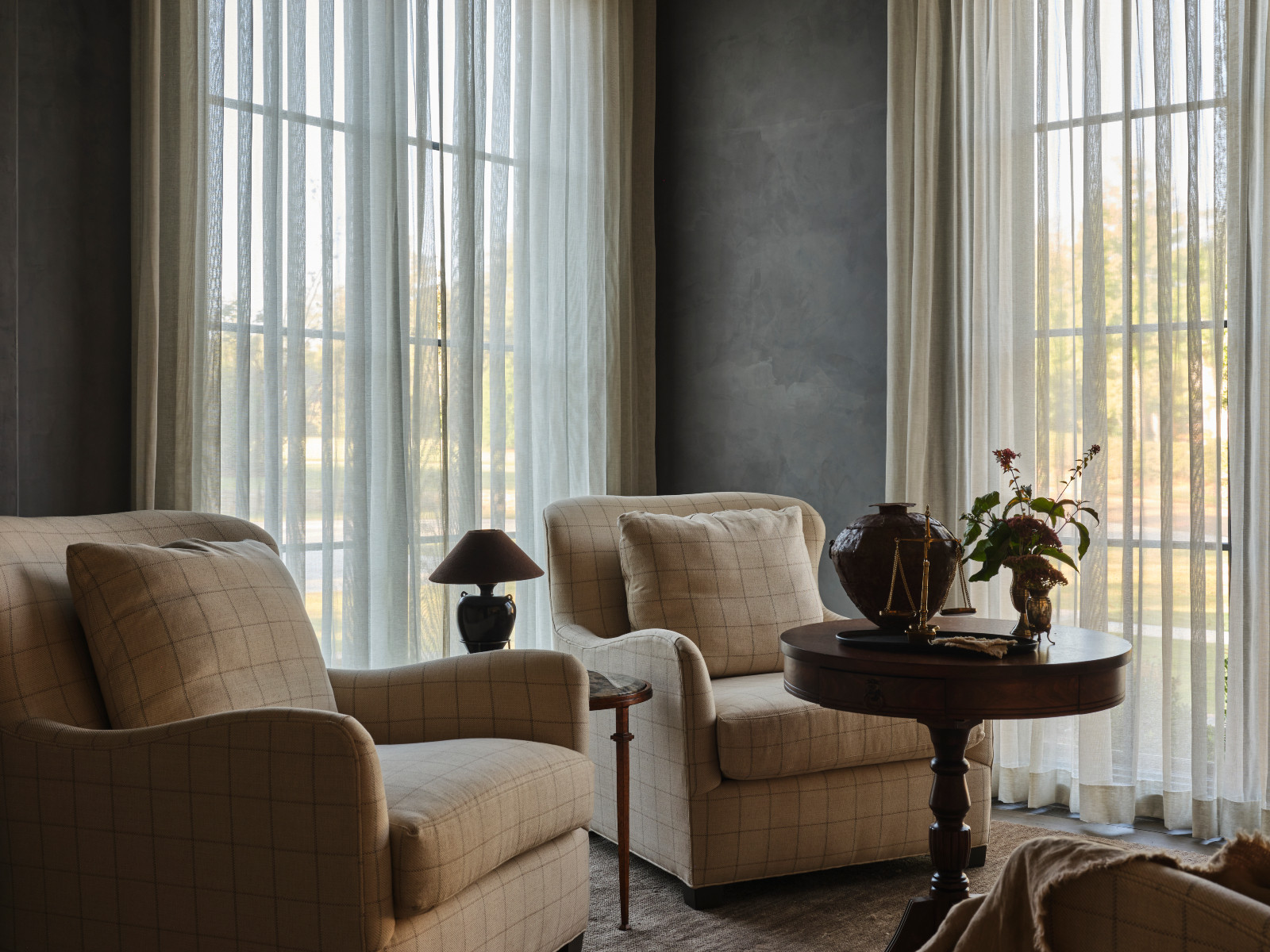 The living room of a Mississippi home by Claire Thompson Design