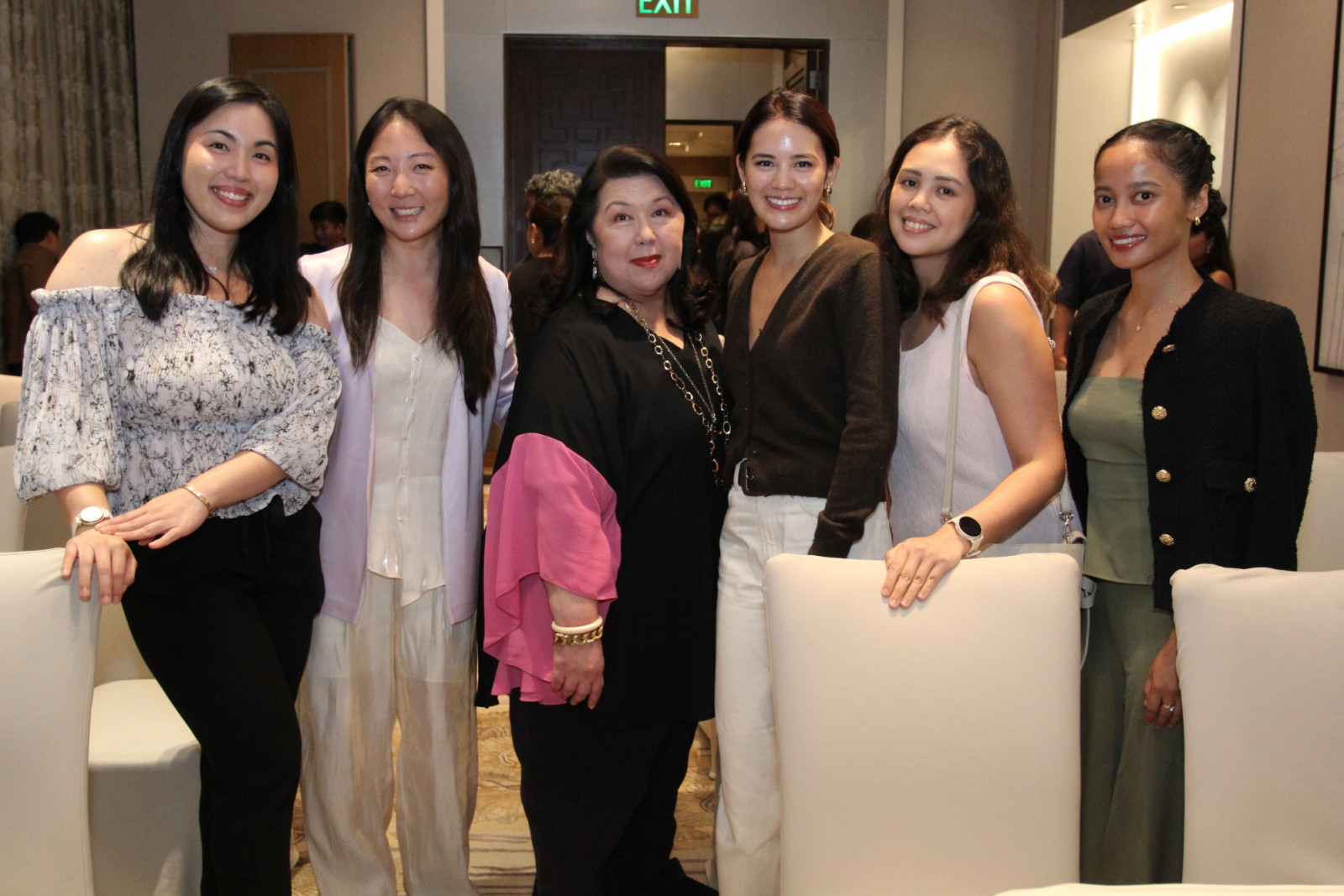 Isabel Francisco, Margaret Wang, Irene Martel Francisco, Bianca Chang, Pam Litton, Love Pavlovic