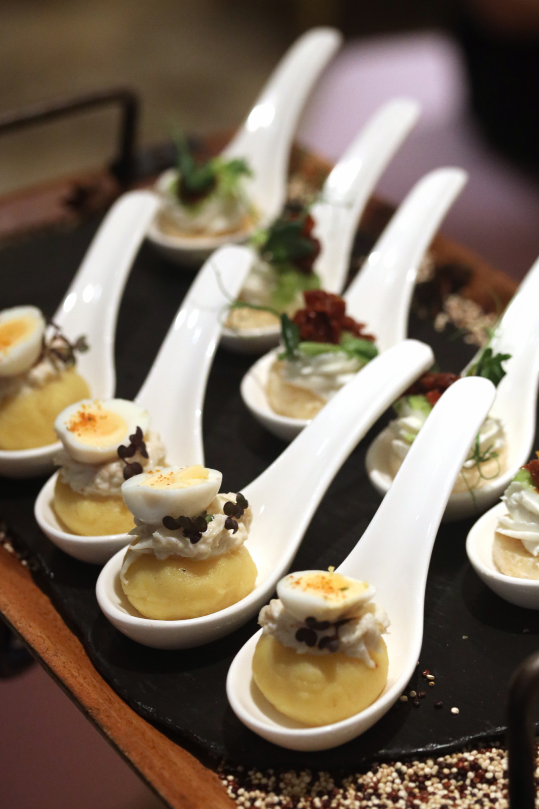 An elegant selection of hors d'oeuvres complemented the evening's gathering.