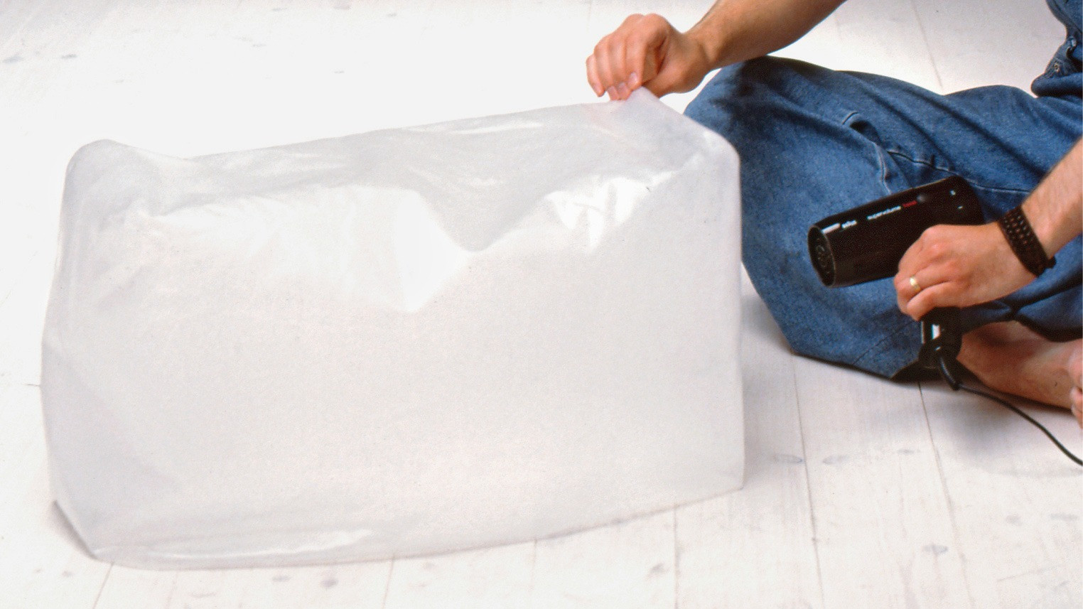 Ikea’s a.i.r inflatable furniture line could be blown up with a hairdryer (Photo: Ikea Museum)