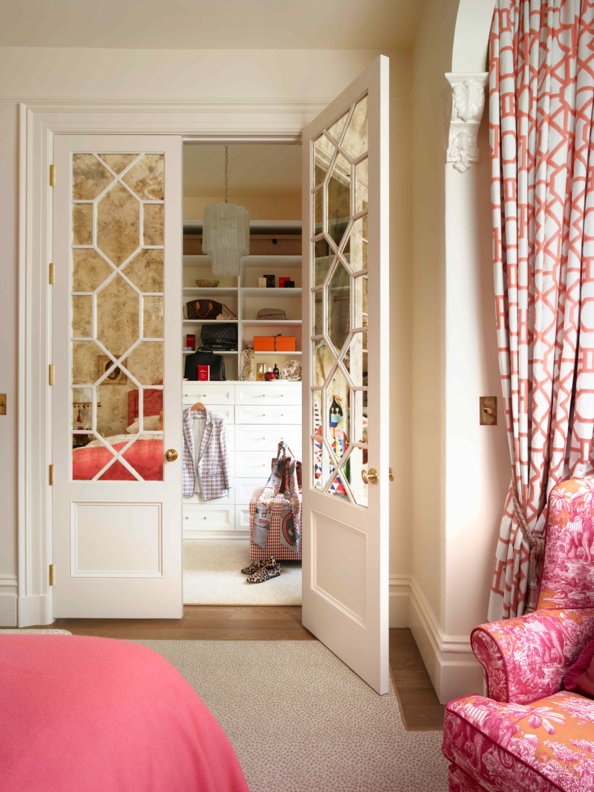 The primary suite is also equipped with a walk-in closet
