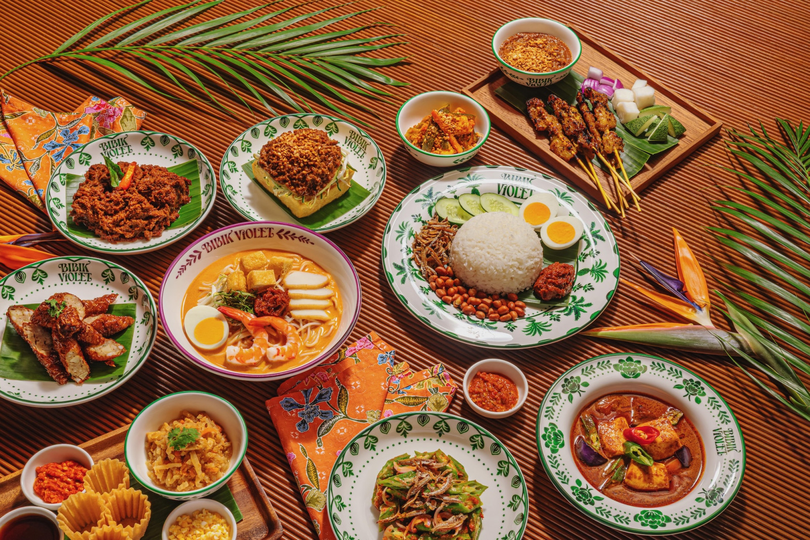 Bibik Violet feast, located at heritage building Temasek Shophouse