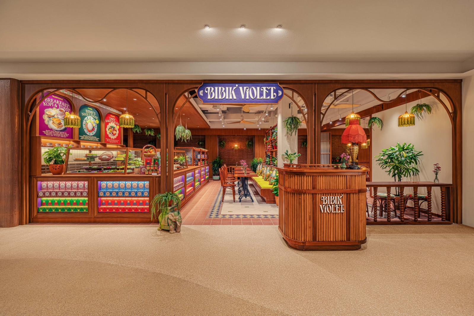 Bibik Violet’s first outlet is located at the Temasek Shophouse, with a second outlet slated to open at Great World soon