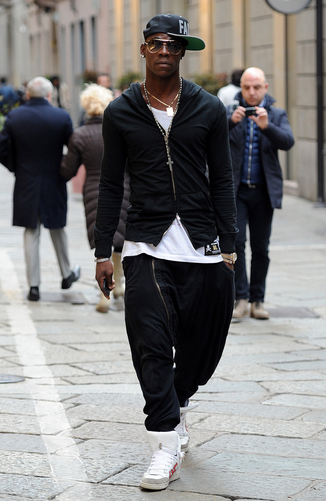MILAN, ITALY - MARCH 05: Mario Balotelli is seen on March 5, 2013 in Milan, Italy. (Photo by Jacopo Raule/Getty Images)