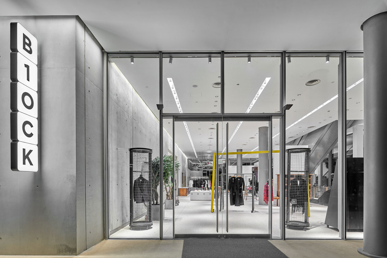 The multi-story, raw concrete interiors of Hangzhou’s B1OCK Concept Store offer a striking design escape from the seasonal rain. (Photo: B1OCK Concept Store)