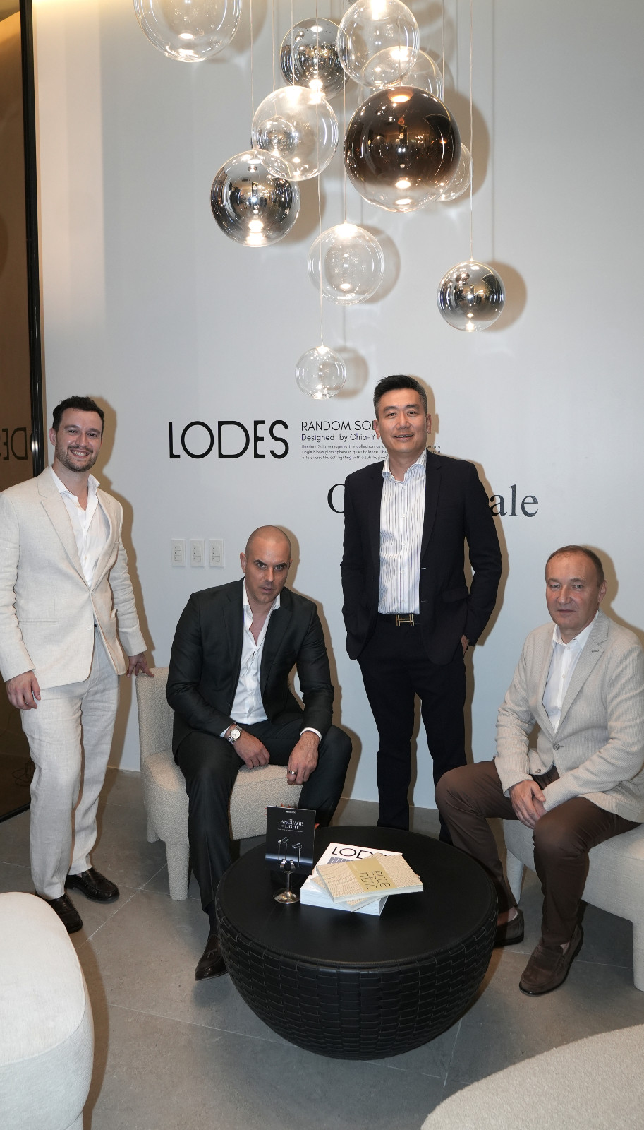 The team behind the collaborative lighting space of Lodes by The Tile Gallery