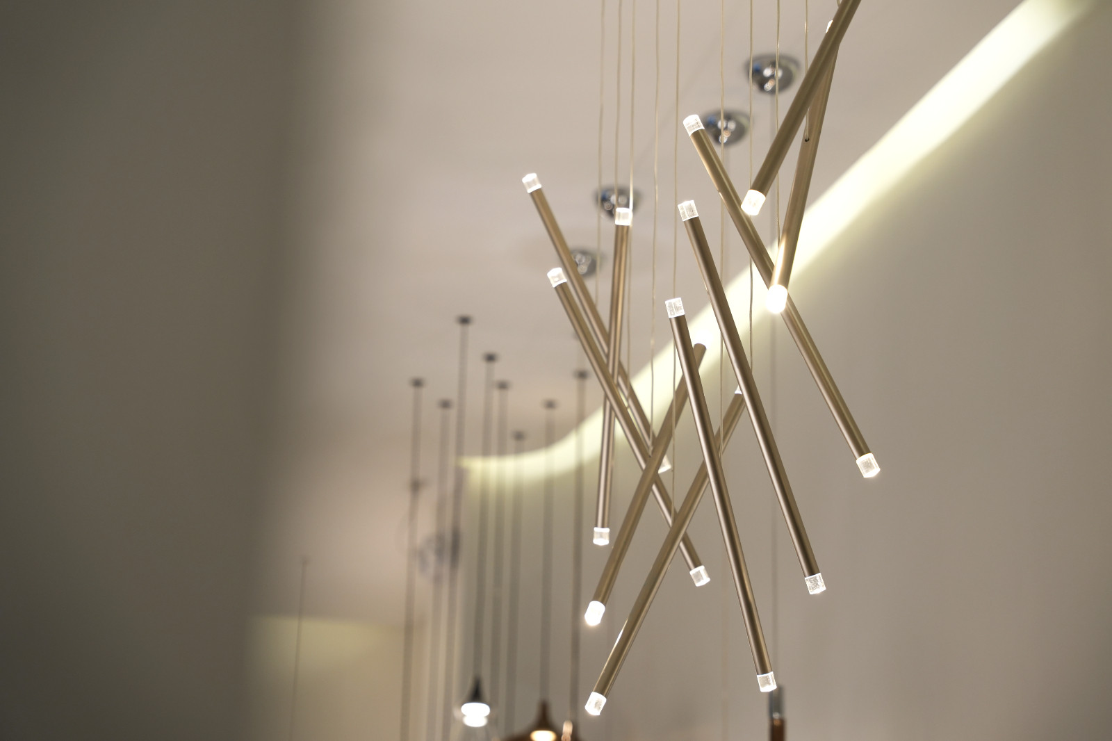 Glimpses of the collaborative lighting space of Lodes by The Tile Gallery