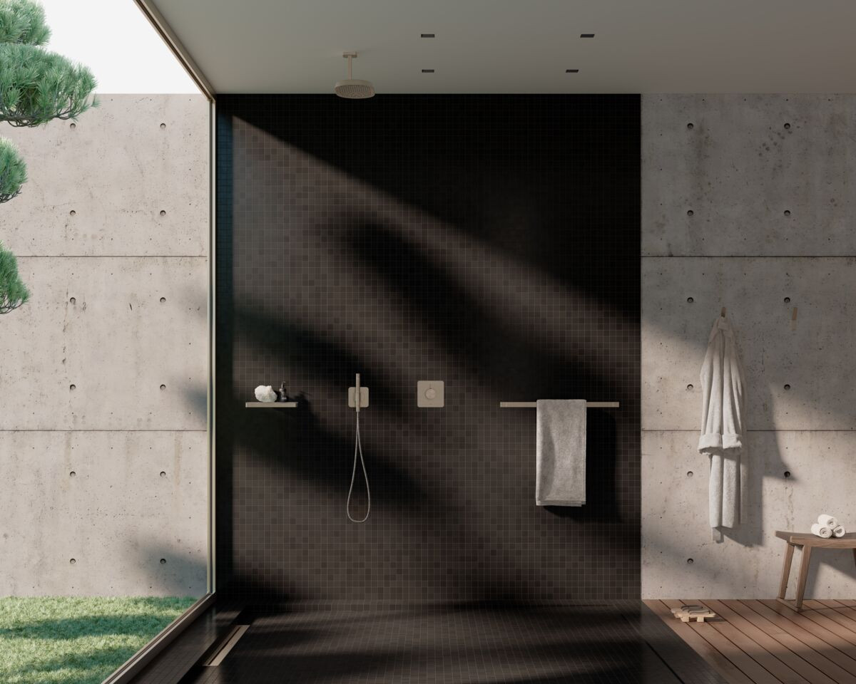 The Japanese bathroom vignette with the AXOR Citterio C collection