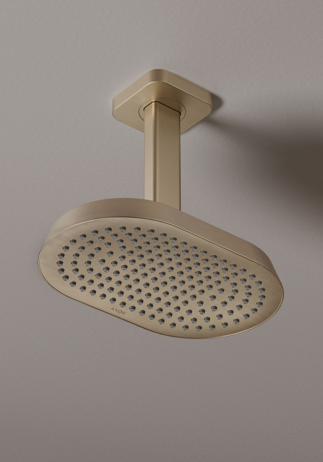 Details of the Italian bathroom vignette by Antonio Citterio with the EcoSmartAXOR ShowerSphere